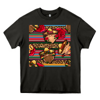 Asphalt mexican gnomes seamless pattern Heavy Core Tee - BundleAndBundleShop
