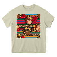 Mossy mexican gnomes seamless pattern Heavy Core Tee - BundleAndBundleShop