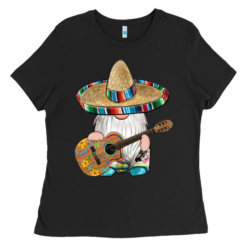 Mexican Gnomes Guitar Sombrero Serape Ladies Tee by Artiststas | Teevron