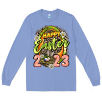Colony Blue Happy Easter 2023 Long Sleeve Tee - LillyAllenDesigns