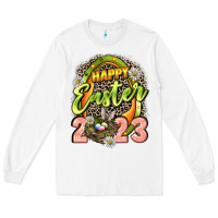 White Happy Easter 2023 Long Sleeve Tee - LillyAllenDesigns