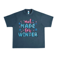 Midnight Navy not made for winter Urban Heavy Tee - MaliasSmallBusiness