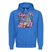 True Royal Easter eggs and Bunny with Cross Easter Day Zipper Hoodie - HowdyJamesFarm