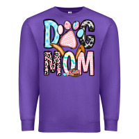 Purple Easter dog mom Premium Sweatshirt - OliviaCreatesArt