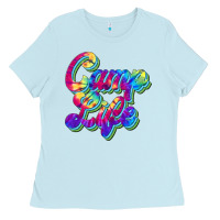 Baby Blue camp life Ladies Tee - JahusDesignShop