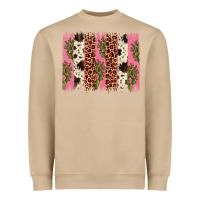 Mushroom cactus leopard cowhide brush stroke Heavyweight Sweatshirt - Artiststas