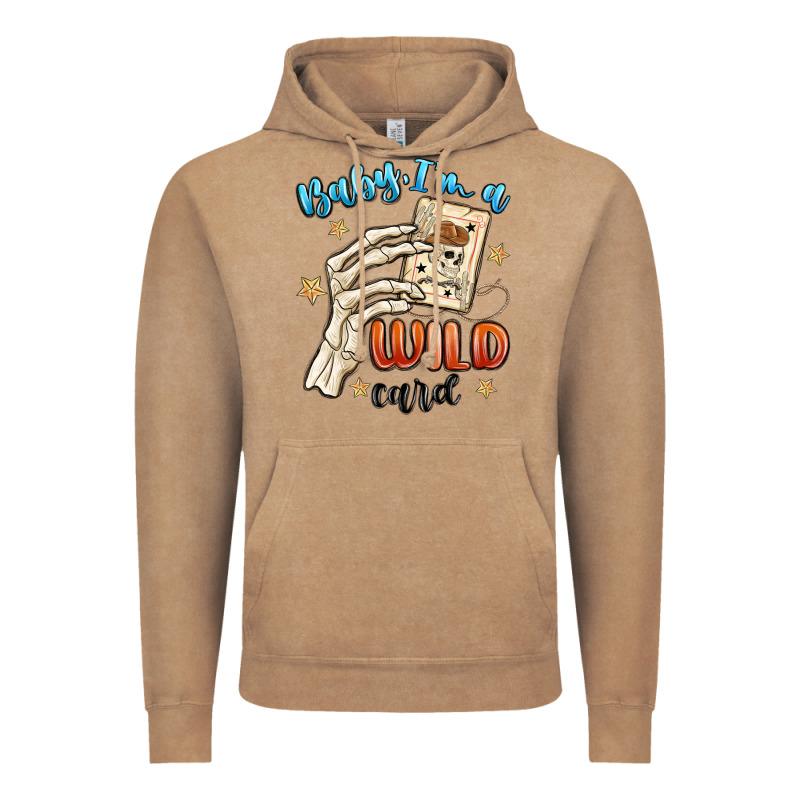 Baby Im A Wild Card Vintage Hoodie by MaliasSmallBusiness | Teevron
