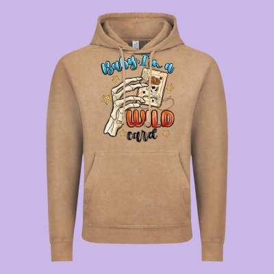 Baby Im A Wild Card Vintage Hoodie Designed By Maliassmallbusiness