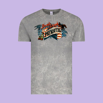 Patriotic Drunk America Vintage Tee Designed By Nancycooperartshop