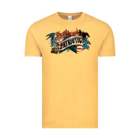 Vintage Mustard patriotic drunk america Vintage Tee - NancyCooperArtShop