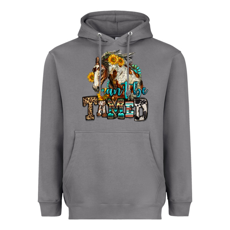 Can't Be Tamed Horse Heavyweight Hoodie by OliviaCreatesArt | Teevron