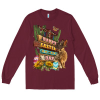 Burgundy Easter Day rodeo Long Sleeve Tee - LillyAllenDesigns