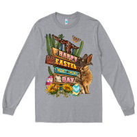 Heather Grey Easter Day rodeo Long Sleeve Tee - LillyAllenDesigns