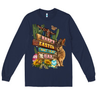 Navy Easter Day rodeo Long Sleeve Tee - LillyAllenDesigns