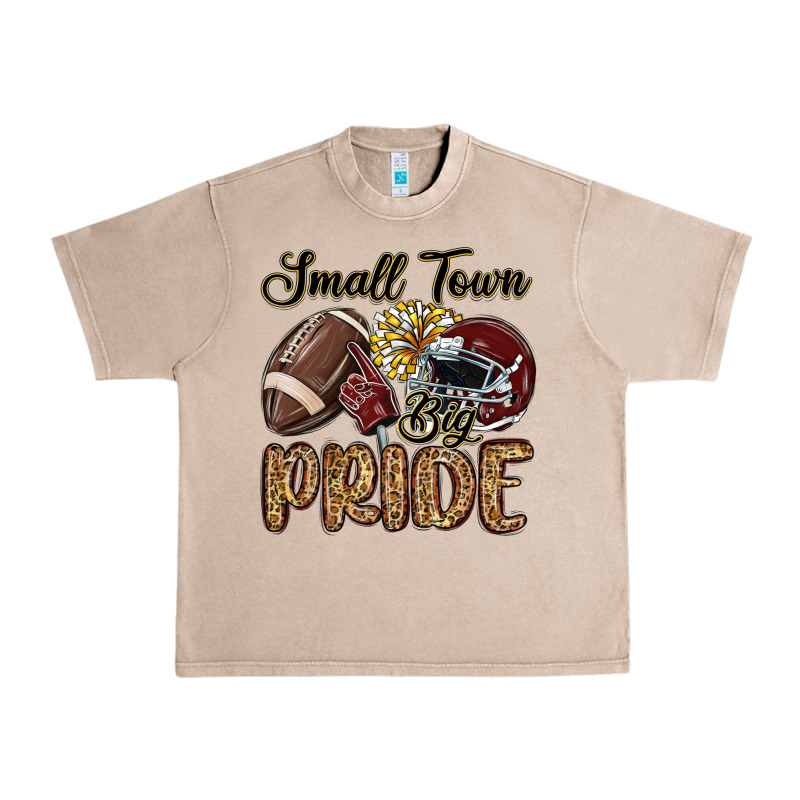 Small Town Big Pride Maroon Yellow Urban Heavy Tee by MaliasSmallBusiness | Teevron