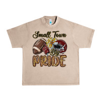 French Oak small town big pride maroon yellow Urban Heavy Tee - MaliasSmallBusiness