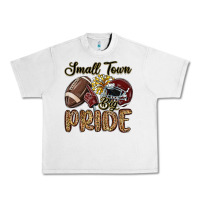 Lunar Rock small town big pride maroon yellow Urban Heavy Tee - MaliasSmallBusiness