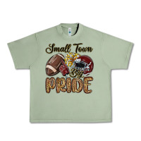 Oil Green small town big pride maroon yellow Urban Heavy Tee - MaliasSmallBusiness