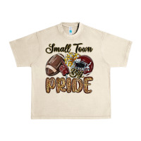 Sandshell small town big pride maroon yellow Urban Heavy Tee - MaliasSmallBusiness