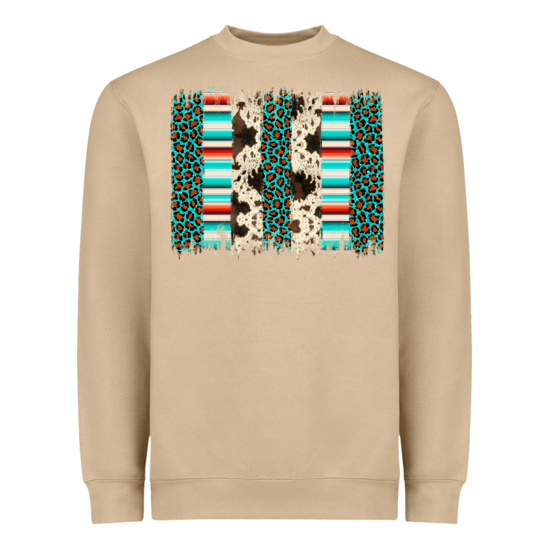 Leopard Cowhide Brush Stroke Heavyweight Sweatshirt by Artiststas | Teevron