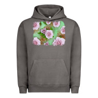 Pigment Tornado Pink Roses Background Urban Hoodie - LillyAllenDesigns