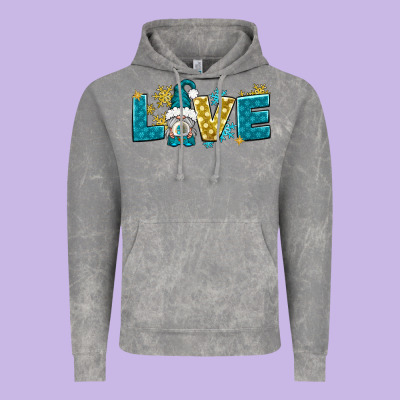 Love Winter Gnome Vintage Hoodie Designed By Nancycooperartshop