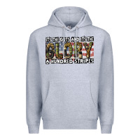 Heather Grey Its the guts and its the glory 4th of july Premium Hoodie - CowGirlArtShop