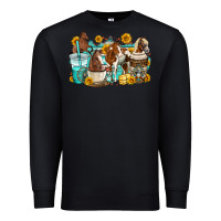 Black horses coffee cups Premium Sweatshirt - OliviaCreatesArt