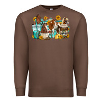 Chestnut horses coffee cups Premium Sweatshirt - OliviaCreatesArt