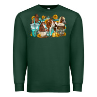 Sports Green horses coffee cups Premium Sweatshirt - OliviaCreatesArt