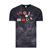 Cloud Black baseball mom Vintage Tee - MaliasSmallBusiness