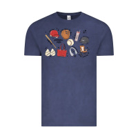 Vintage Denim baseball mom Vintage Tee - MaliasSmallBusiness