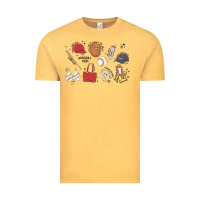 Vintage Mustard baseball mom Vintage Tee - MaliasSmallBusiness