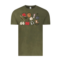 Vintage Olive baseball mom Vintage Tee - MaliasSmallBusiness