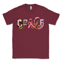 Burgundy brave cancer awareness ribbon Classic Tee - JahusDesignShop