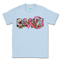 Dusty Blue brave cancer awareness ribbon Classic Tee - JahusDesignShop
