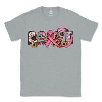 Heather Grey brave cancer awareness ribbon Classic Tee - JahusDesignShop