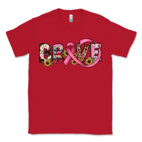 Red brave cancer awareness ribbon Classic Tee - JahusDesignShop