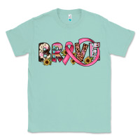 Seafoam brave cancer awareness ribbon Classic Tee - JahusDesignShop