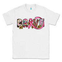 White brave cancer awareness ribbon Classic Tee - JahusDesignShop