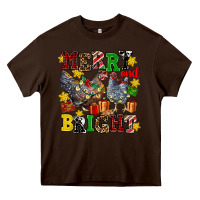 Chocolate Brown chicken merry and bright Heavy Core Tee - AdoDesignShop