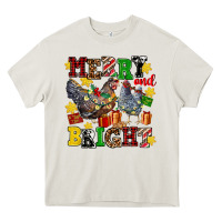 Cream chicken merry and bright Heavy Core Tee - AdoDesignShop