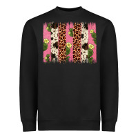 Black cactus leopard cowhide brush stroke Heavyweight Sweatshirt - Artiststas