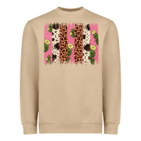 Mushroom cactus leopard cowhide brush stroke Heavyweight Sweatshirt - Artiststas