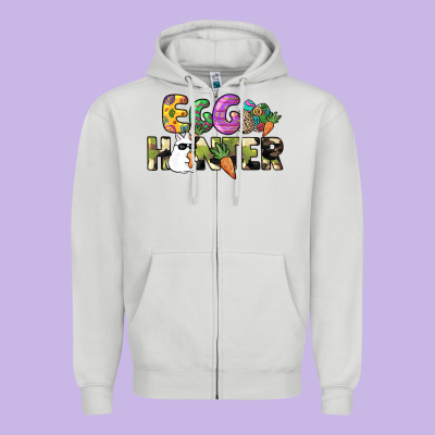 Egg Hunter Easter Day Zipper Hoodie Designed By Howdyjamesfarm
