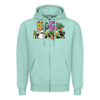 Seafoam Egg hunter Easter Day Zipper Hoodie - HowdyJamesFarm