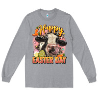Heather Grey Happy Easter Day Long Sleeve Tee - LillyAllenDesigns