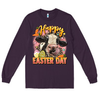 Plum Happy Easter Day Long Sleeve Tee - LillyAllenDesigns