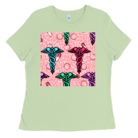 Matcha Medicine Seamless Pattern Ladies Tee - BundleAndBundleShop