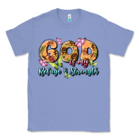 Colony Blue god is my refuge and strength Classic Tee - MaliasSmallBusiness